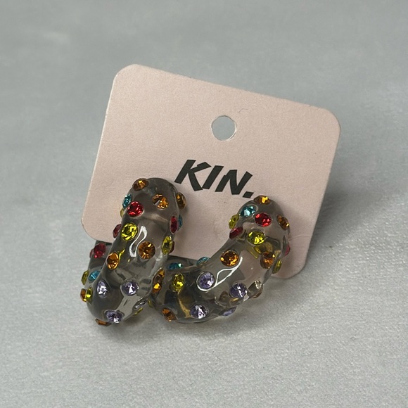 Chunky crystal statement earrings from Kin London - Picture 1 of 2
